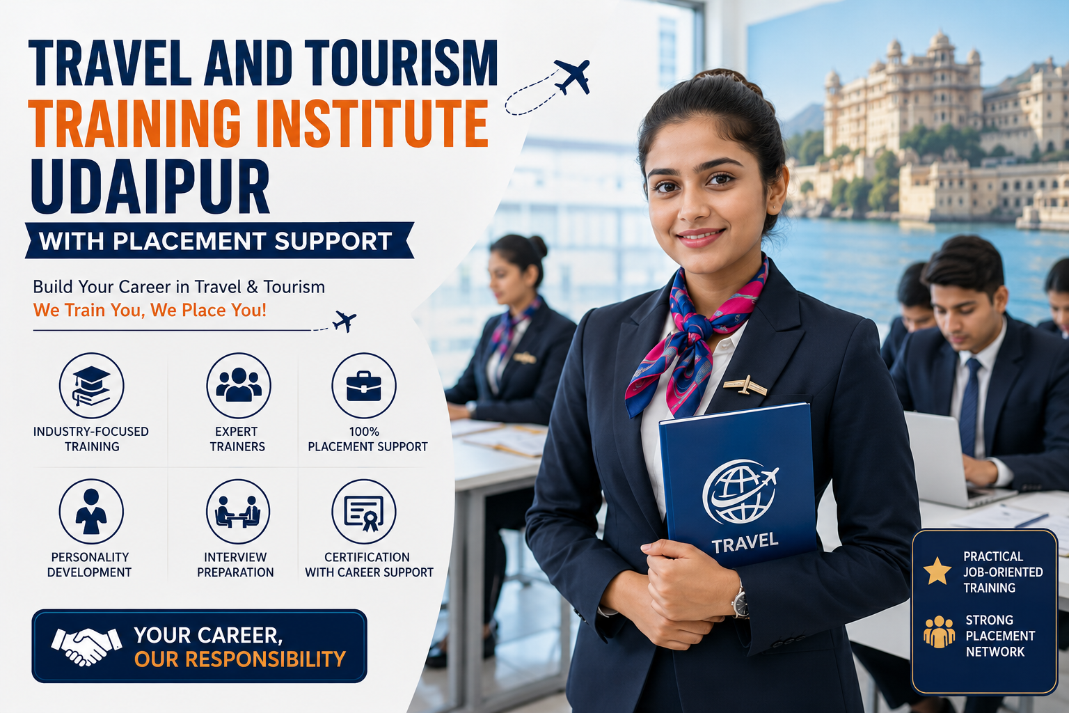 Travel and tourism training institute Udaipur with placement support
