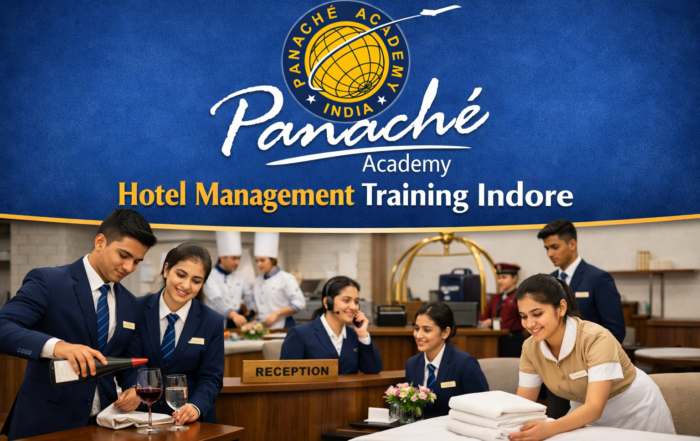 Professional hospitality training classroom at Panache Academy Hotel Management Institute in Indore