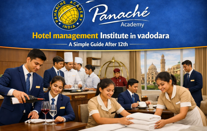 Students attending practical hospitality training at Hotel Management Institute in Vadodara