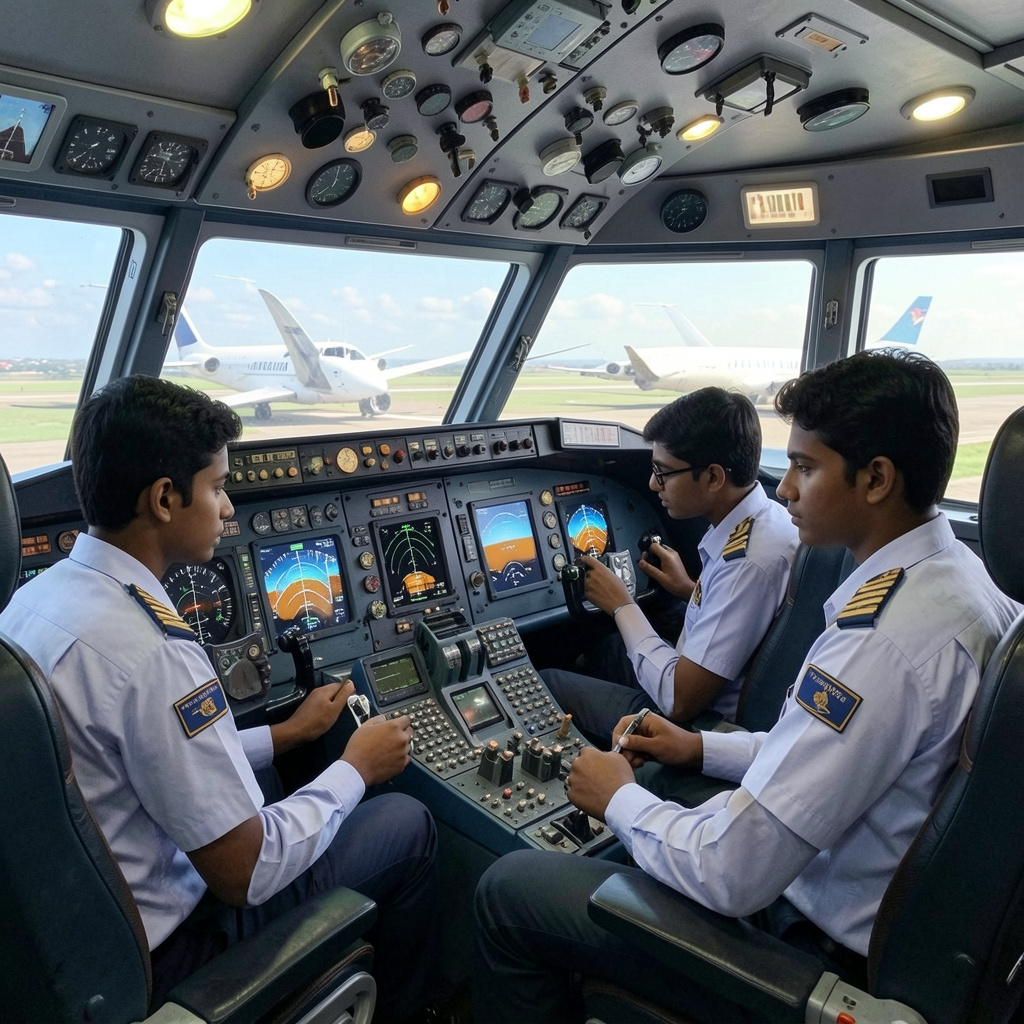 Panache Academy Aviation Course Goa students preparing for airline and airport careers