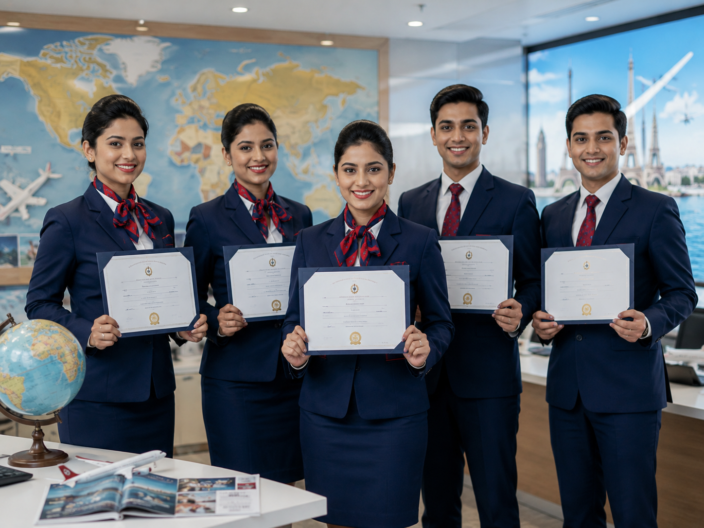 Students attending practical sessions at a professional travel and tourism training institute Indore with expert faculty guidance.